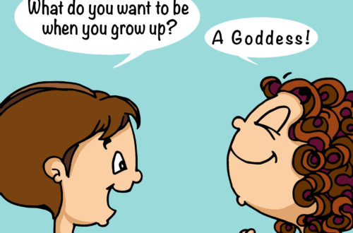 comic strip: Goddess